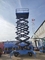 Trabajo aéreo Armadura hidráulica de tijeras elevadora de carretillas limpieza de edificios autoconducido 1 tonelada