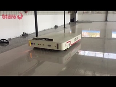 Ruedas forjadas 20ton Automático de funcionamiento de trabajo pesado Equipo de manipulación de materiales eléctricos carro plano