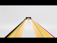 Grúa de puente de transporte de materiales de acero de 20 toneladas Grúa eléctrica de doble viga para almacén