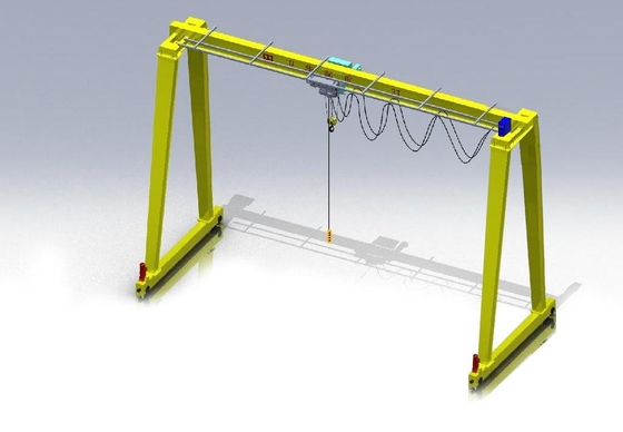 Solo pórtico fuerte Crane For Bridge Construction de la viga de la rigidez A3 10T
