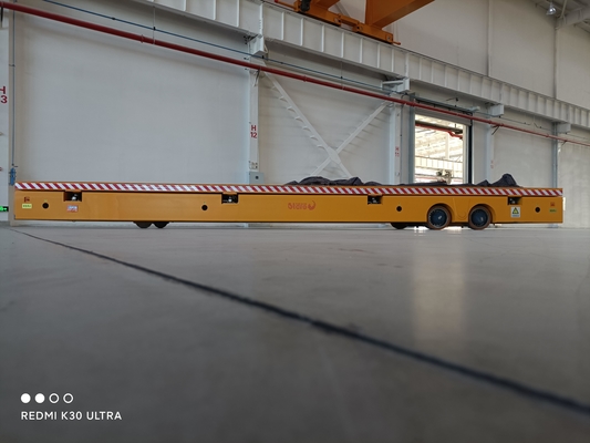 Carro de plataforma eléctrico industrial de cuatro ruedas AC 220V de 10 toneladas con motorreductor